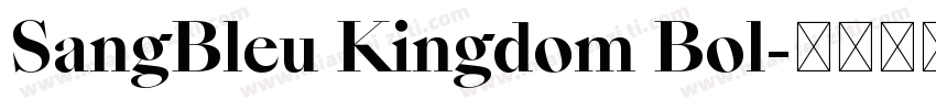 SangBleu Kingdom Bol字体转换